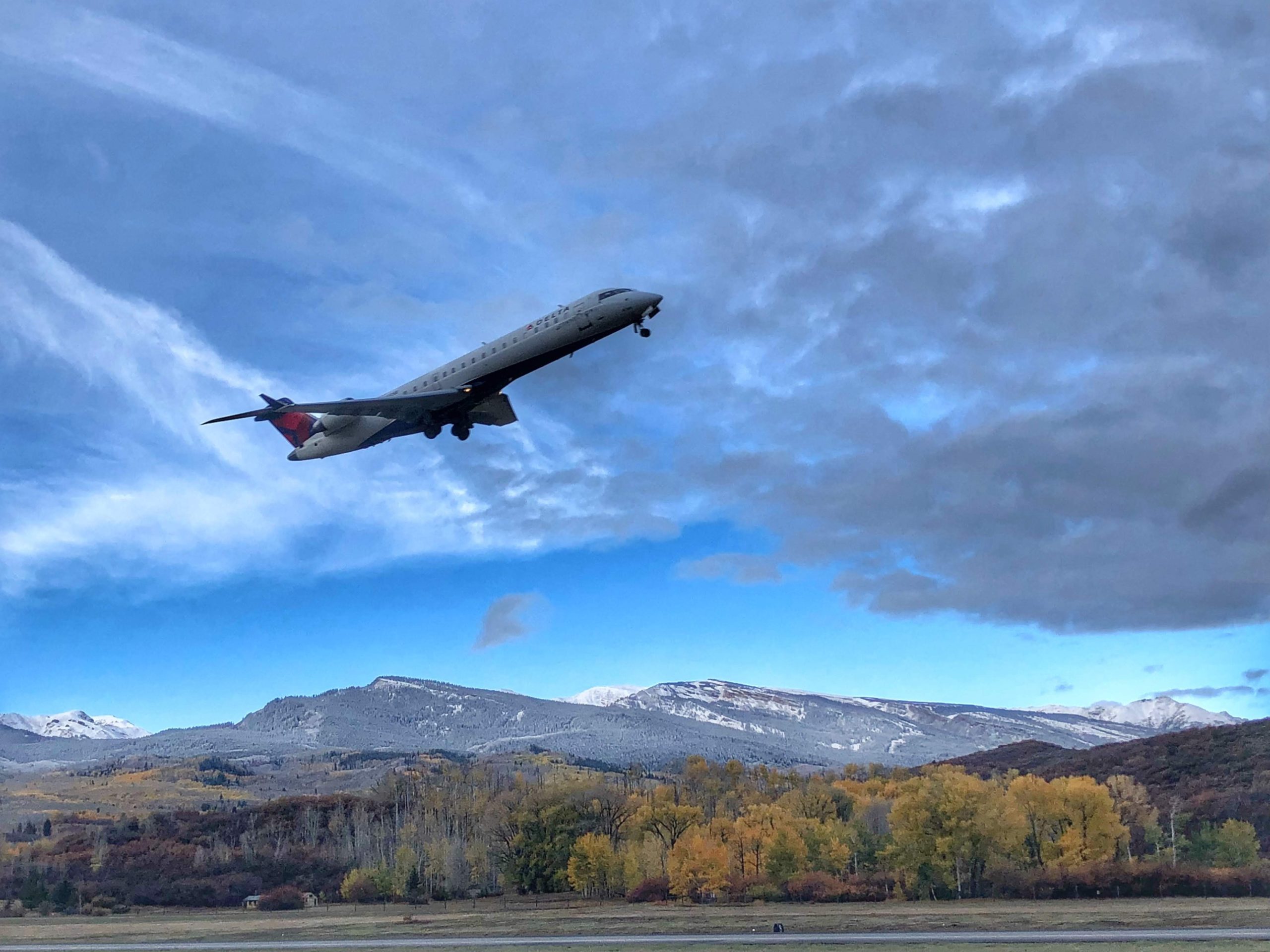Aspen / Pitkin County Airport Airfield and Mountains